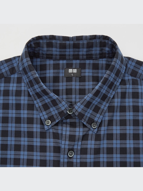 エクストラファインコットンブロードチェックシャツ（長袖）