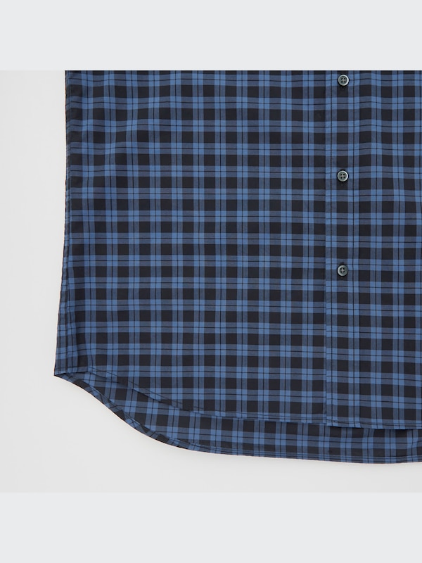 エクストラファインコットンブロードチェックシャツ（長袖）