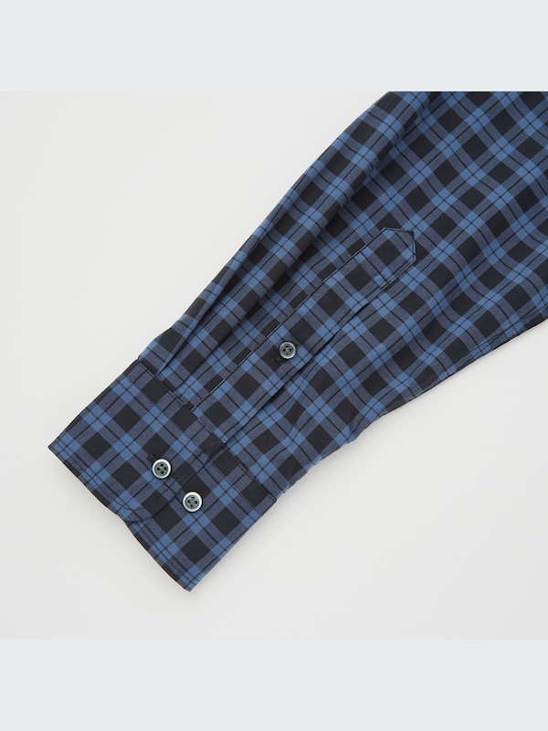 エクストラファインコットンブロードチェックシャツ（長袖）