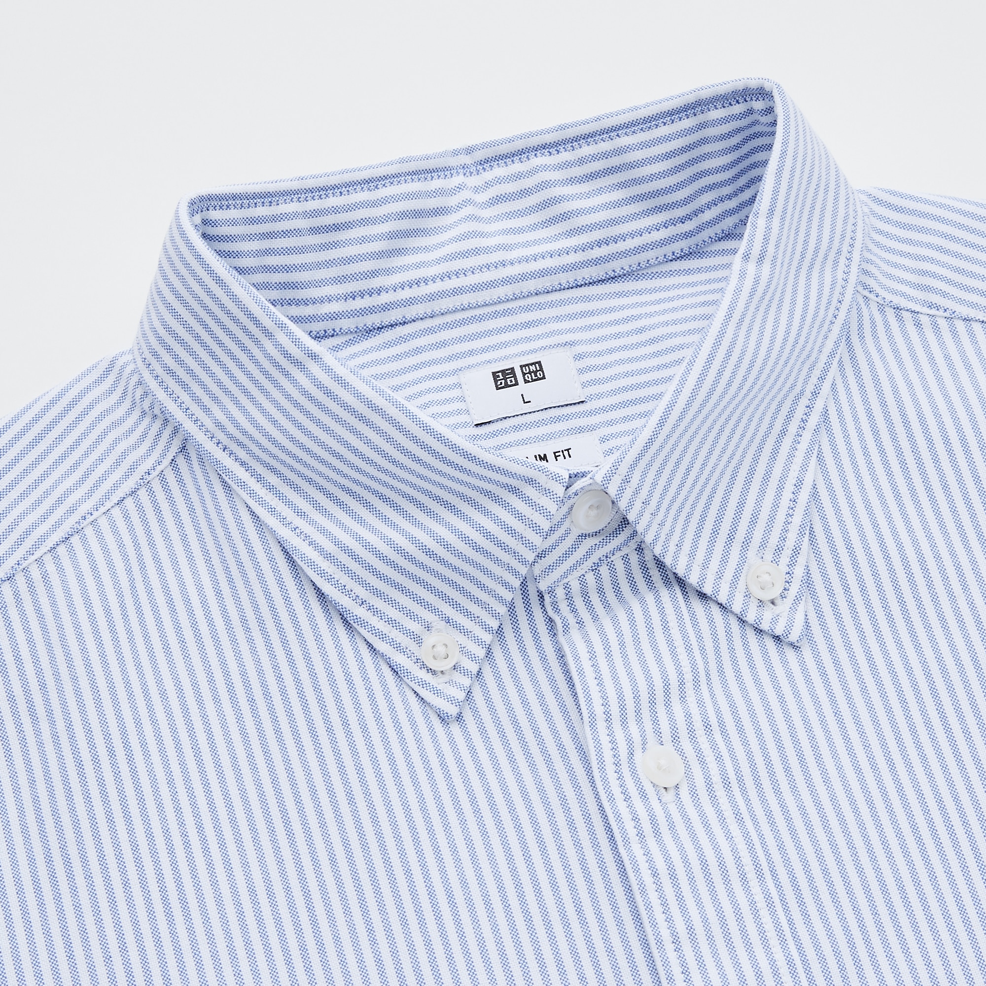 MEN'S OXFORD STRIPED SLIM FIT LONG 