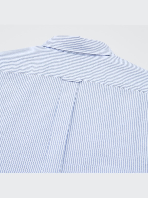 Kemeja Oxford Slim Fit Garis Lengan Panjang