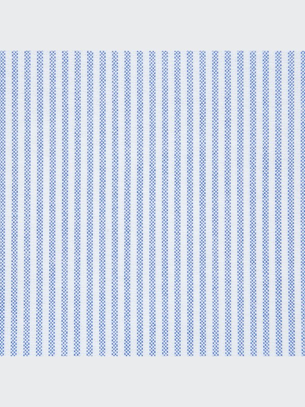 Kemeja Oxford Slim Fit Garis Lengan Panjang