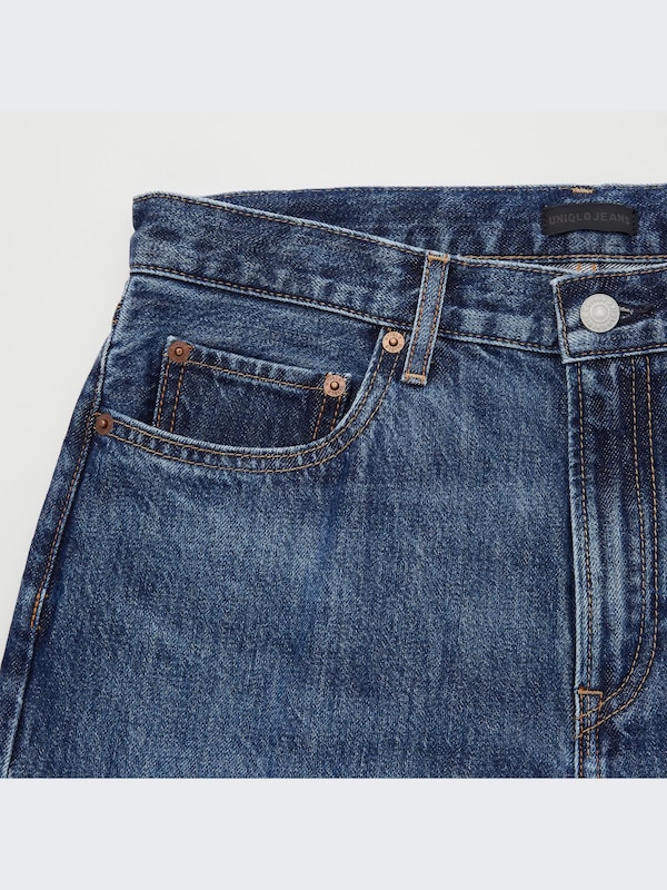 レギュラーフィットストレートジーンズ（丈長め84cm）