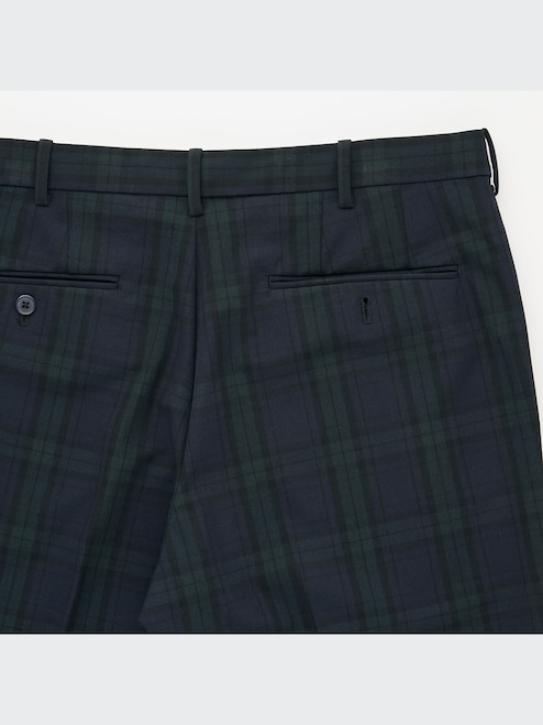 MEN'S SMART ANKLE PANTS 2WAY STRETCH (CHECK) UNIQLO PH