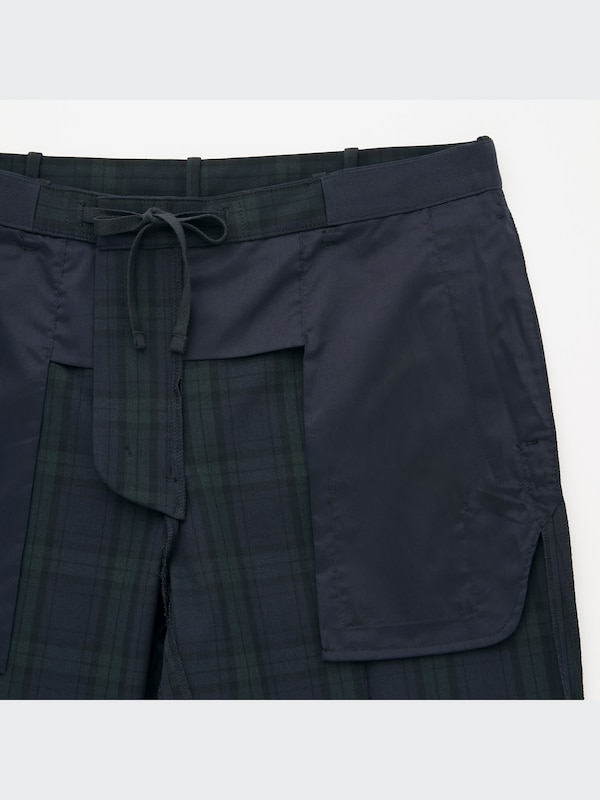 スマートアンクルパンツ 2WAYストレッチ（チェック・丈長め76cm）