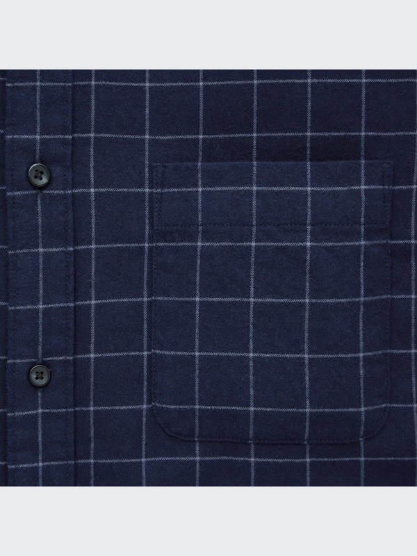 フランネルチェックシャツ（長袖）