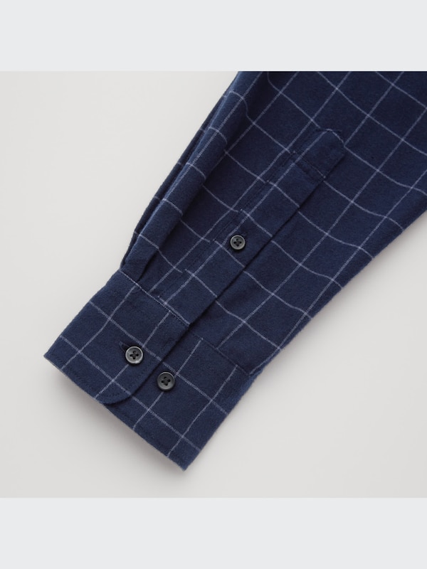 フランネルチェックシャツ（長袖）