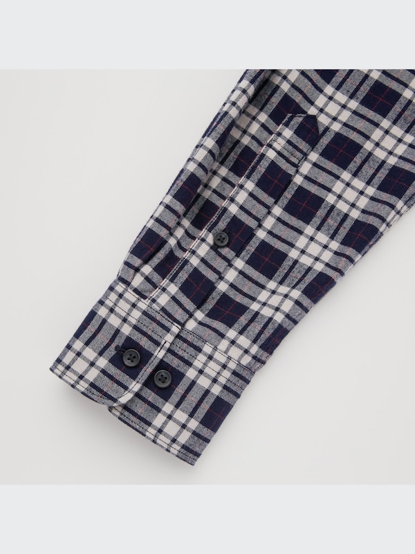 フランネルチェックシャツ（長袖）