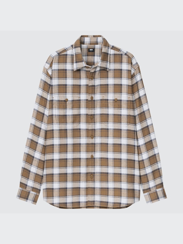 Kemeja Flannel Kotak Lengan Panjang