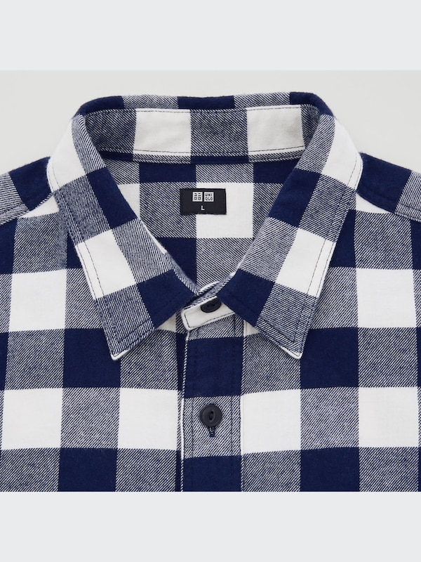 フランネルチェックシャツ（長袖）