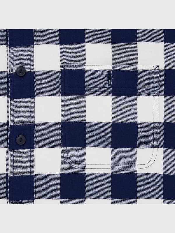 フランネルチェックシャツ（長袖）