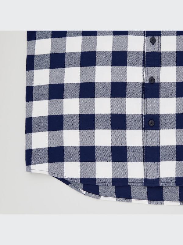 フランネルチェックシャツ（長袖）