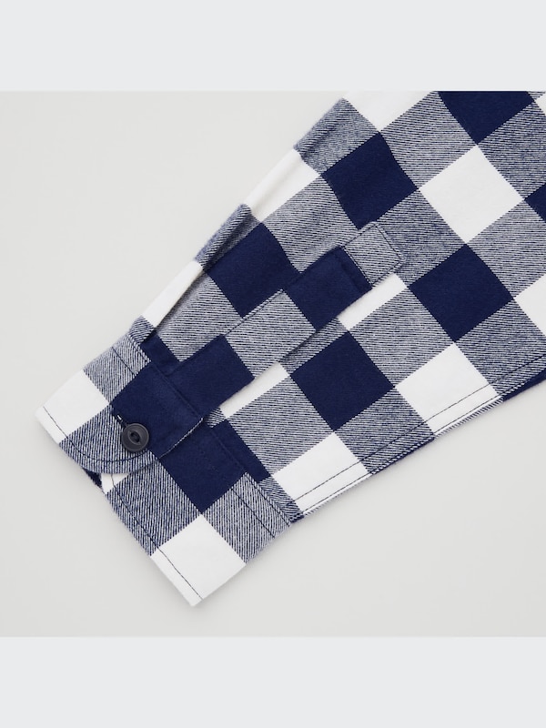 フランネルチェックシャツ（長袖）