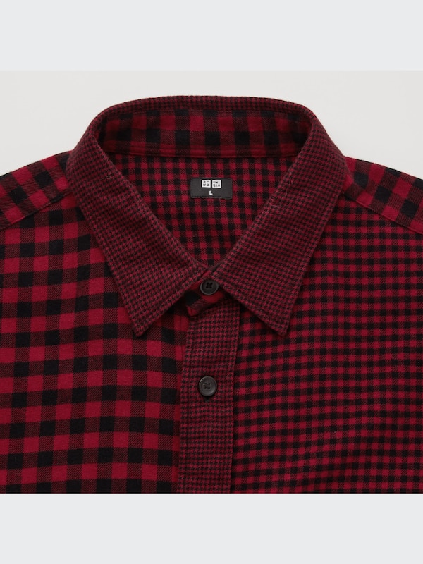 フランネルチェックシャツ（長袖）
