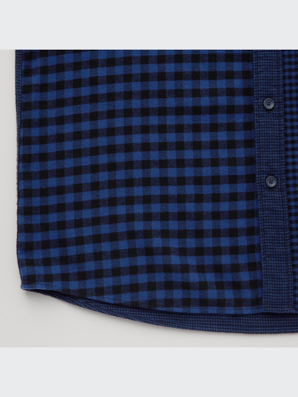 フランネルチェックシャツ（長袖）