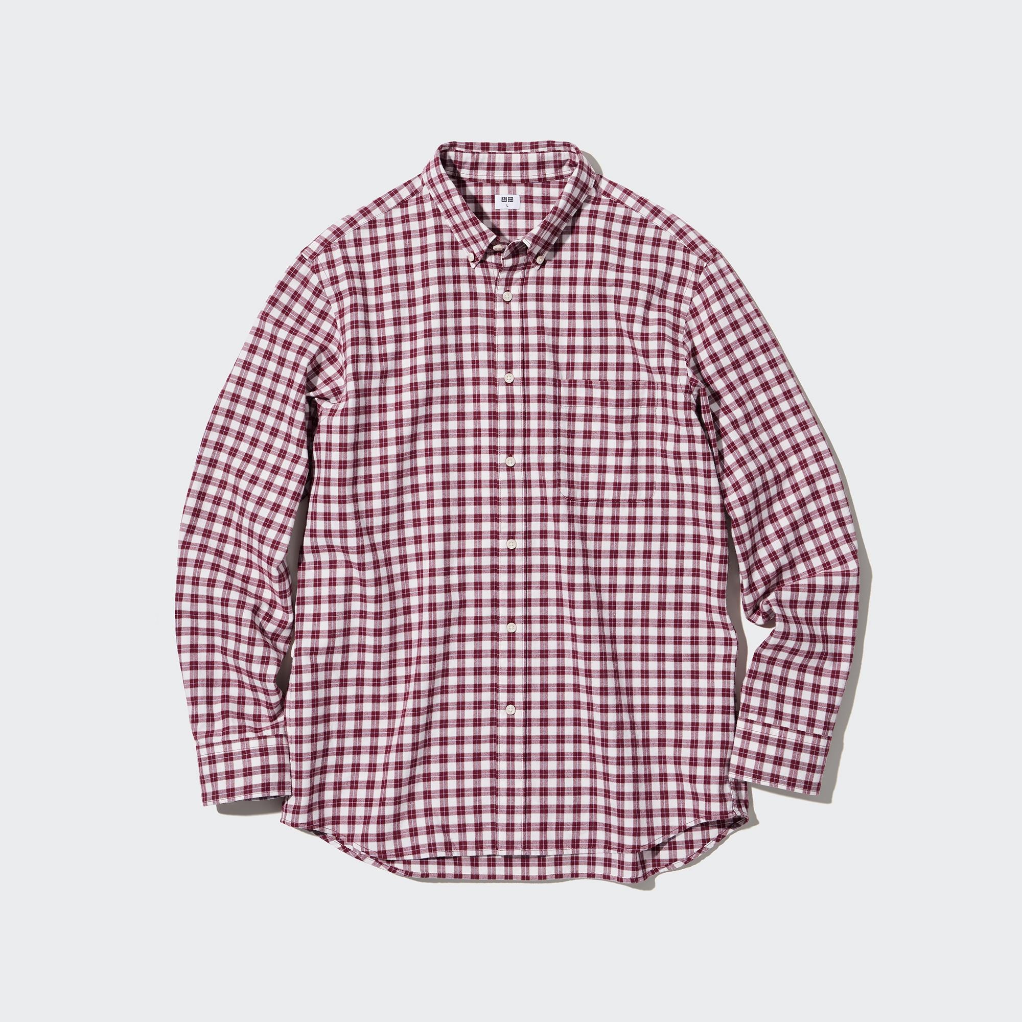 MEN'S FLANNEL CHECKED LONG SLEEVE SHIRT 
