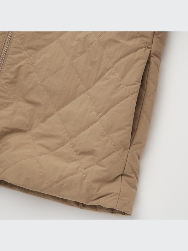 Pile Lined Fleece Quilted Parka