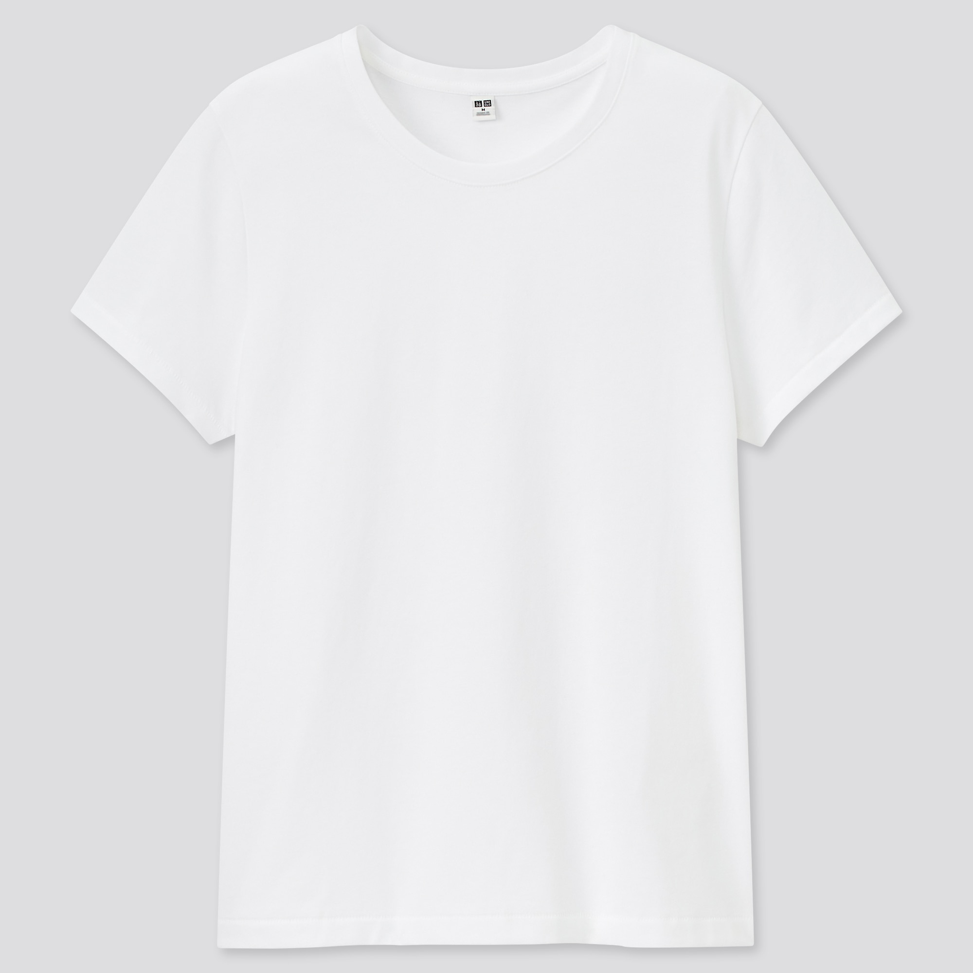 UNIQLO supima cotton crew neck short sleeve TShirt white Womens Fashion  Tops Other Tops on Carousell