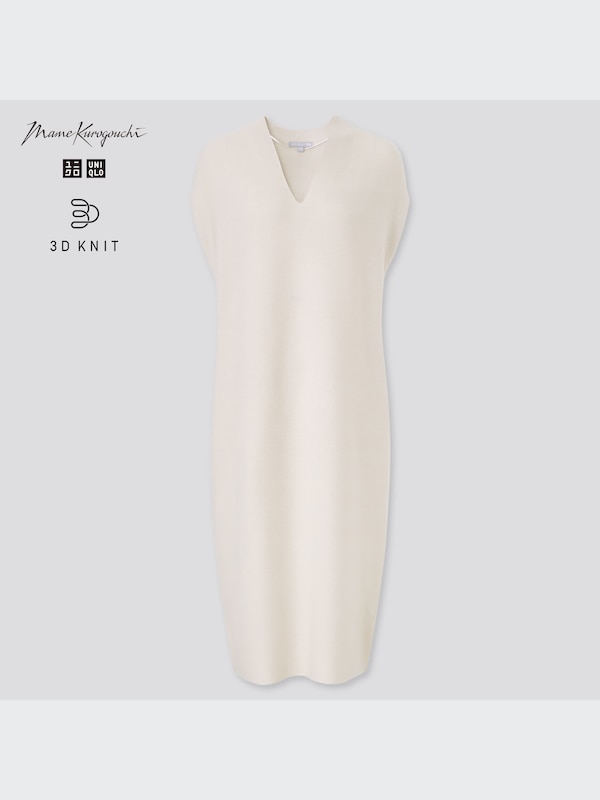 3Dニットコクーンワンピース（ノースリーブ）