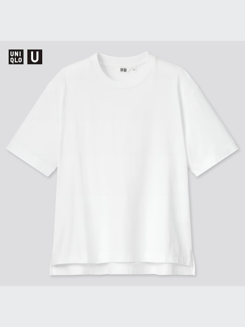 WOMEN'S U AIRISM COTTON OVERSIZED CREW NECK T-SHIRT UNIQLO PH