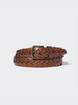 Leather Wide Mesh Belt