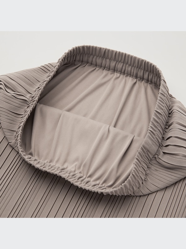 シフォンプリーツナロースカート（丈短め71～75cm）