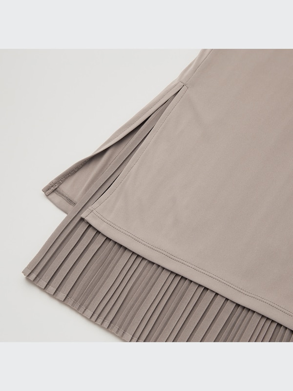 シフォンプリーツナロースカート（丈短め71～75cm）