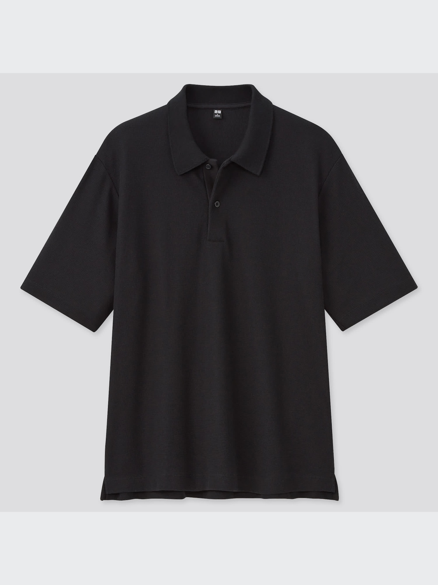 Men's Waffle Polo Short Sleeve Shirt | UNIQLO SG