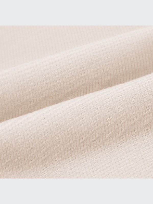 エアリズムコットンリブUVカットレギンス（スリット・10分丈）