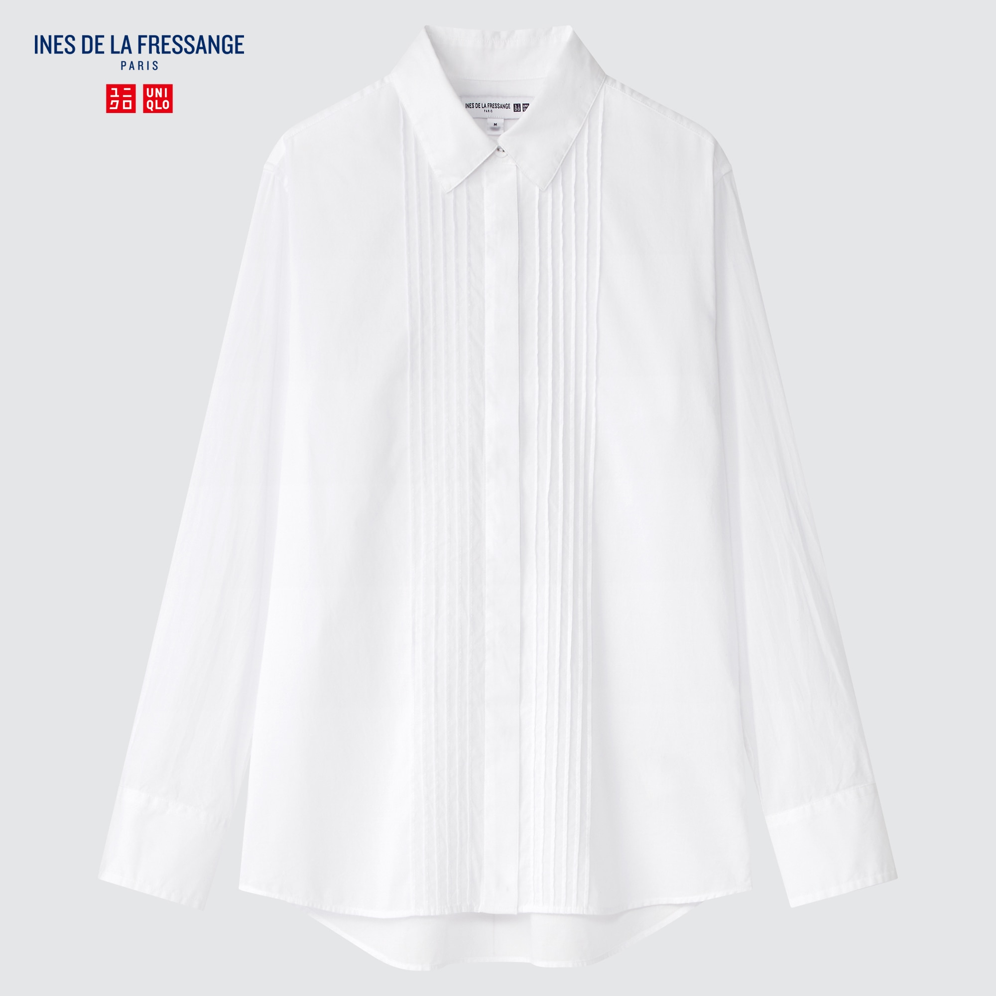 「コットンピンタックシャツ（長袖）、ワイドプリーツスカート（丈標準81～85cm）」の着用コーディネート| ユニクロ