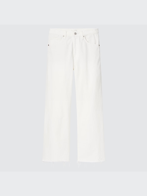 WOMEN'S WIDE HIGH RISE ANKLE JEANS UNIQLO SG