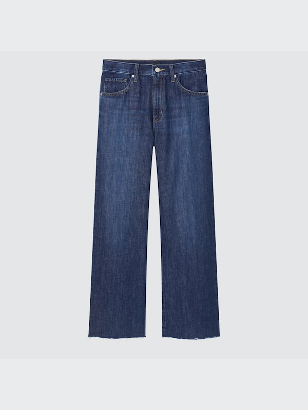 Women's Wide High Rise Ankle Jeans UNIQLO ID