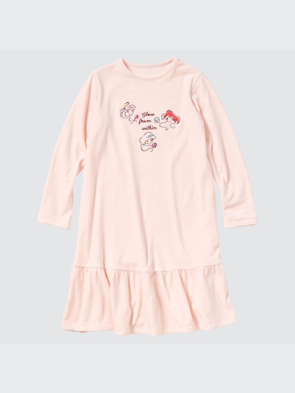 GIRLS ディズニー ヒロインズ フリースワンピース