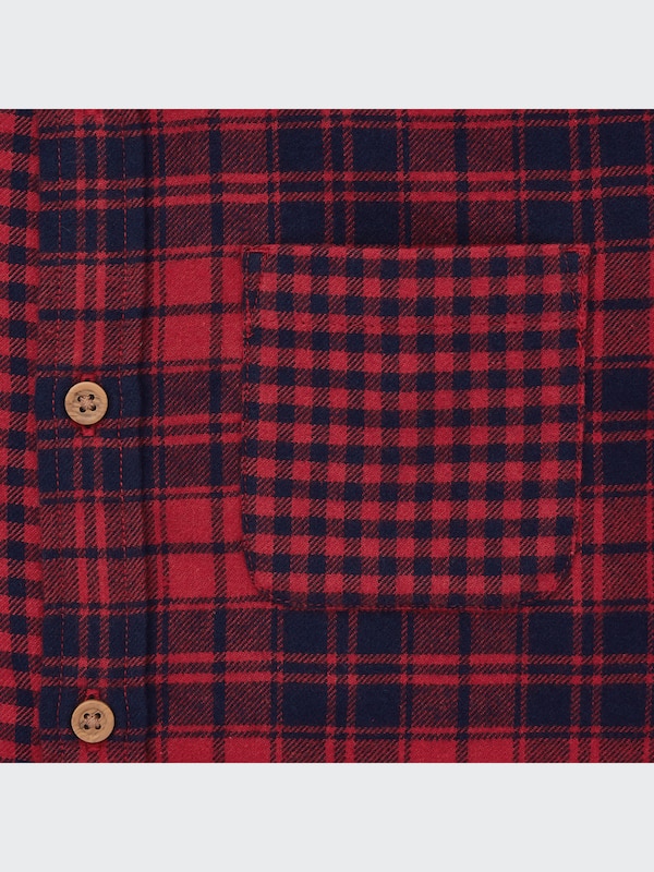 フランネルチェックシャツ（長袖）