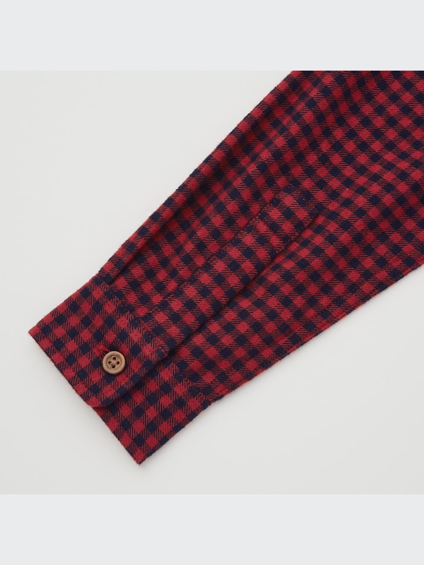 フランネルチェックシャツ（長袖）