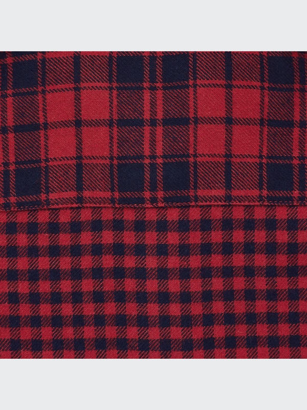 フランネルチェックシャツ（長袖）