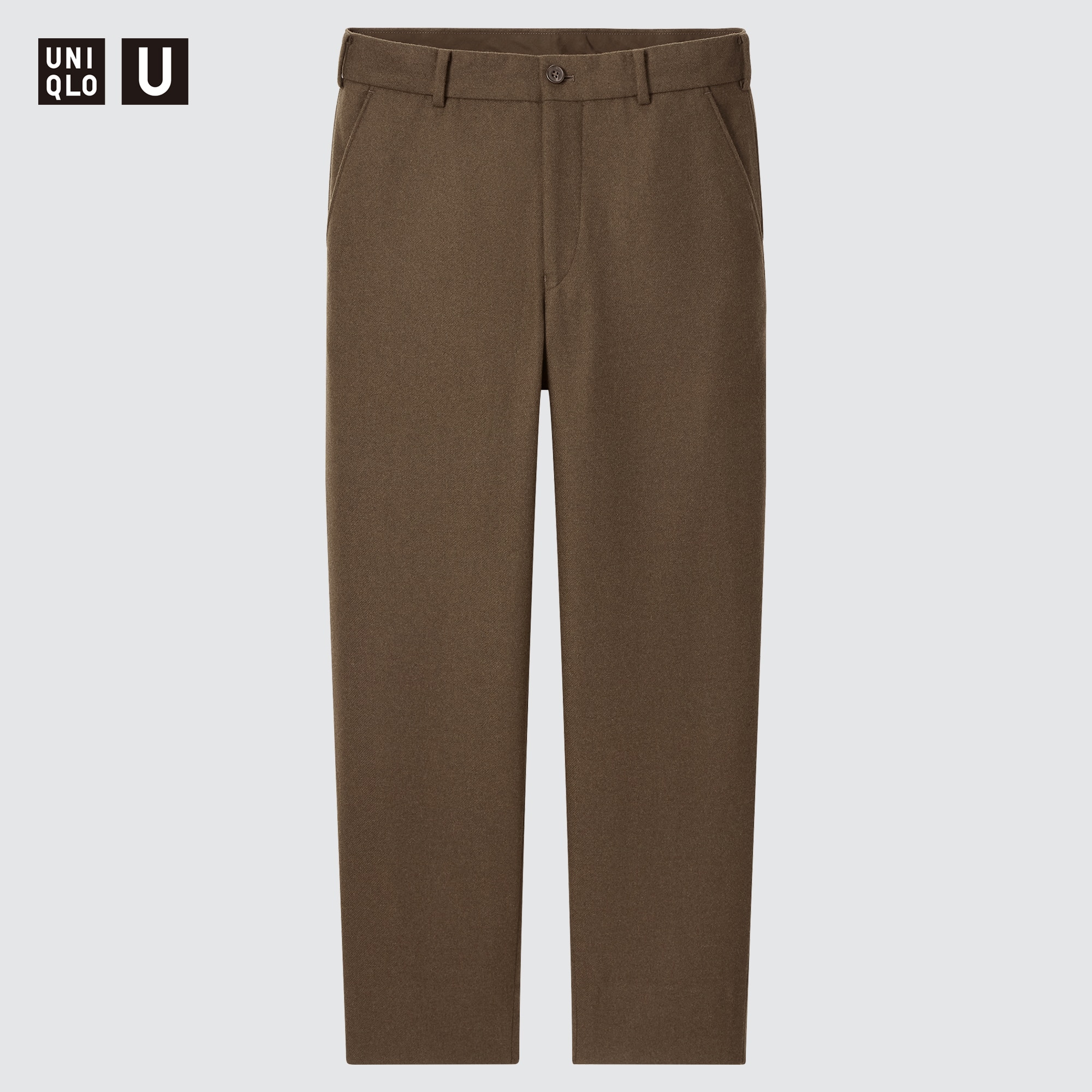 Dark Brown Slim Fit Pants for Men by GentWith.com | Worldwide Shipping