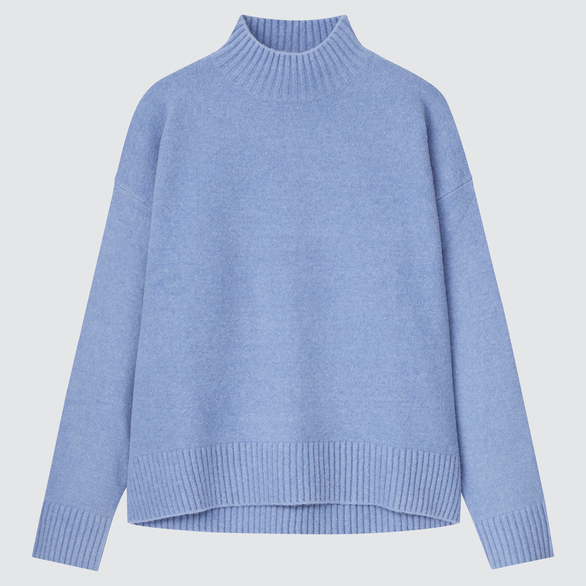 mock neck bell sleeve sweater