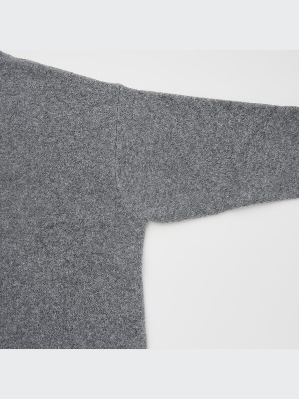 Light Souffle Mock Neck Long Sleeve Sweater