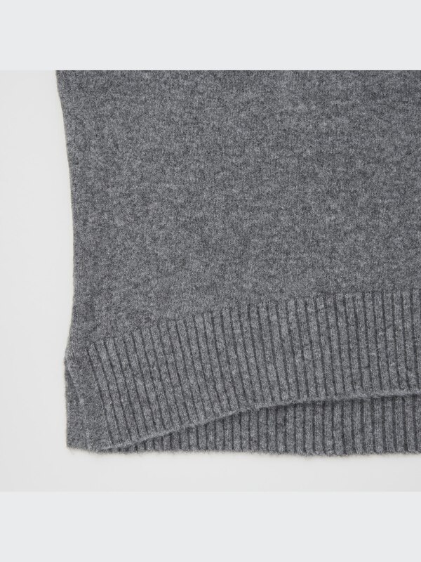 Light Souffle Mock Neck Long Sleeve Sweater