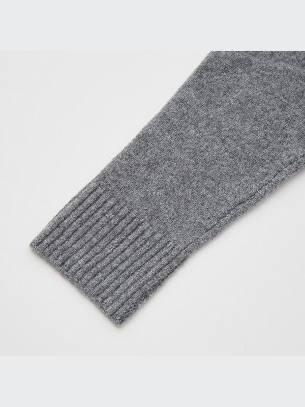 Light Souffle Mock Neck Long Sleeve Sweater