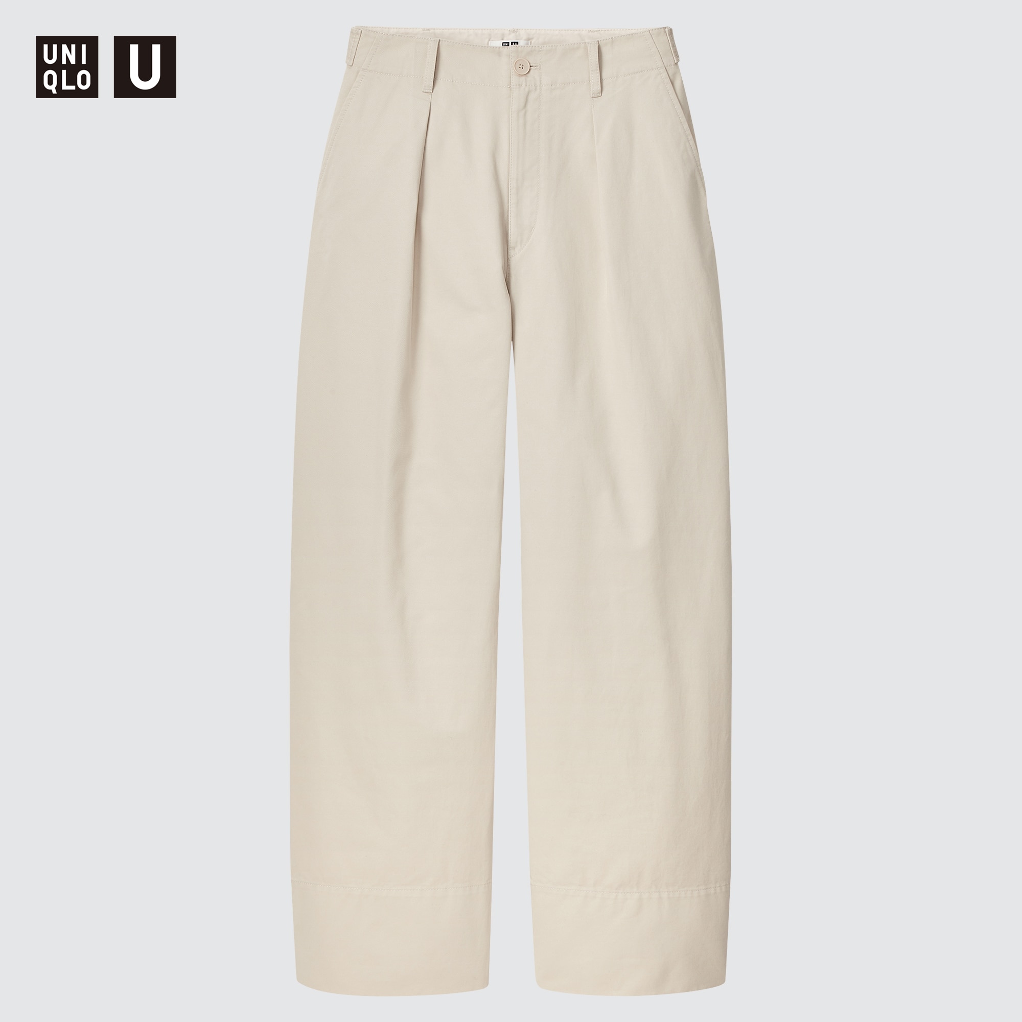 WOMEN'S U COTTON TWILL PANTS | UNIQLO ID