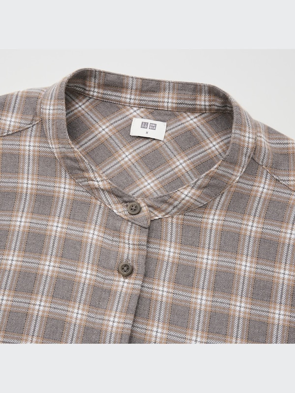 ソフトフランネルフレアワンピース（長袖）