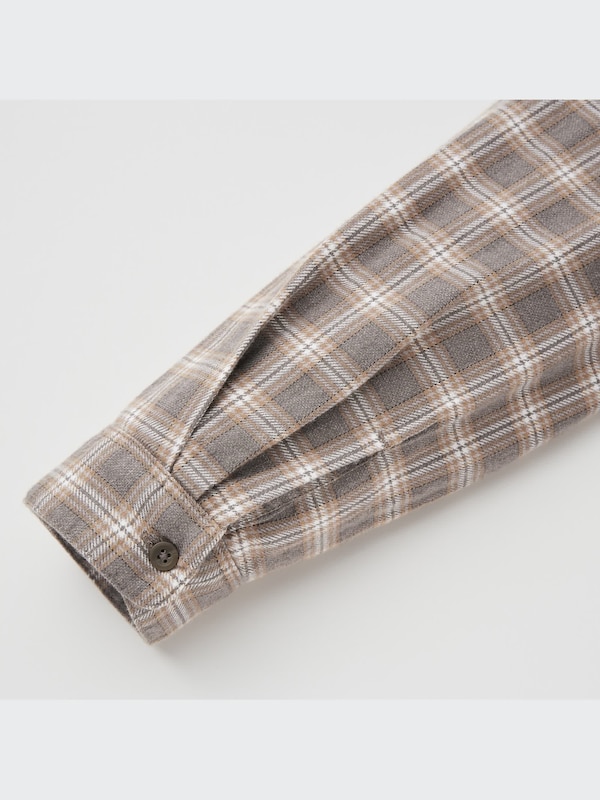 ソフトフランネルフレアワンピース（長袖）