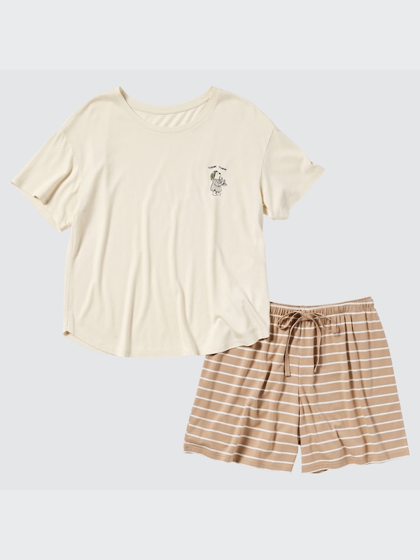 Set Baju Tidur Winnie The Pooh Lengan Pendek