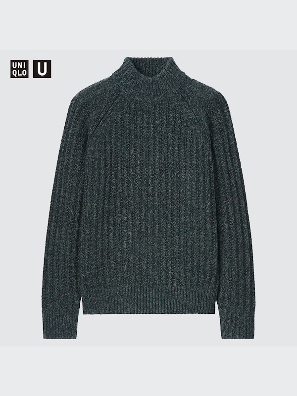 ローゲージモックネックセーター（長袖）