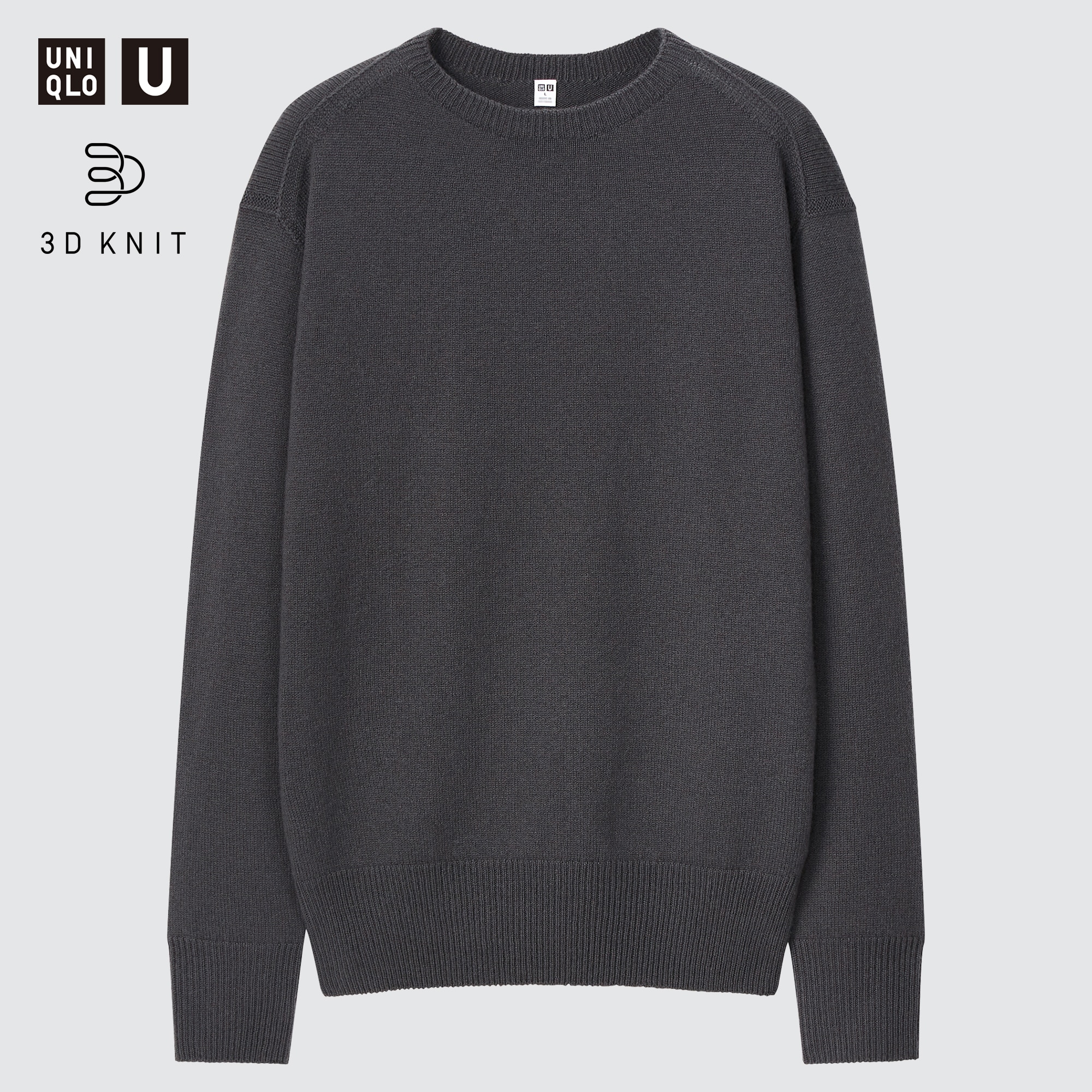 LEMAIRE x UNIQLO 039U039 Men039s Designer Milano Ribbed Crew Neck  Sweater M White NWT  eBay