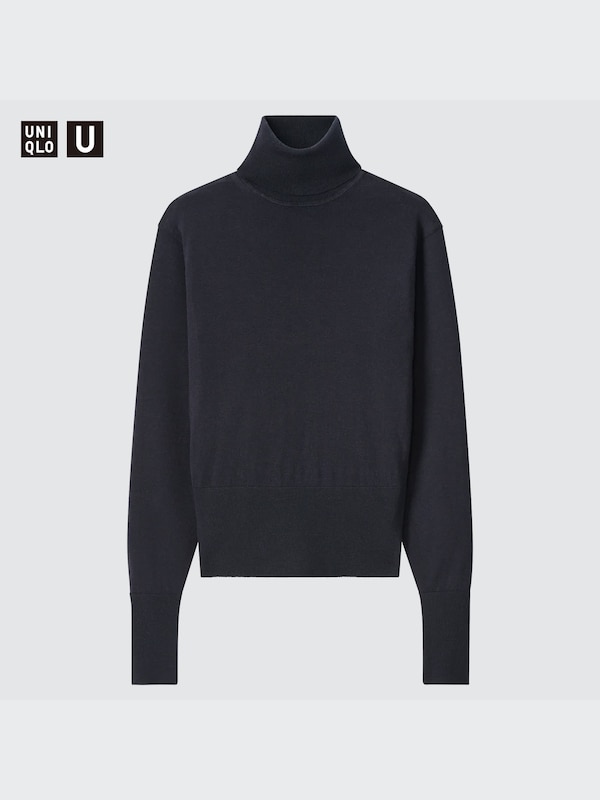 エクストラファインメリノタートルネックセーター（長袖）