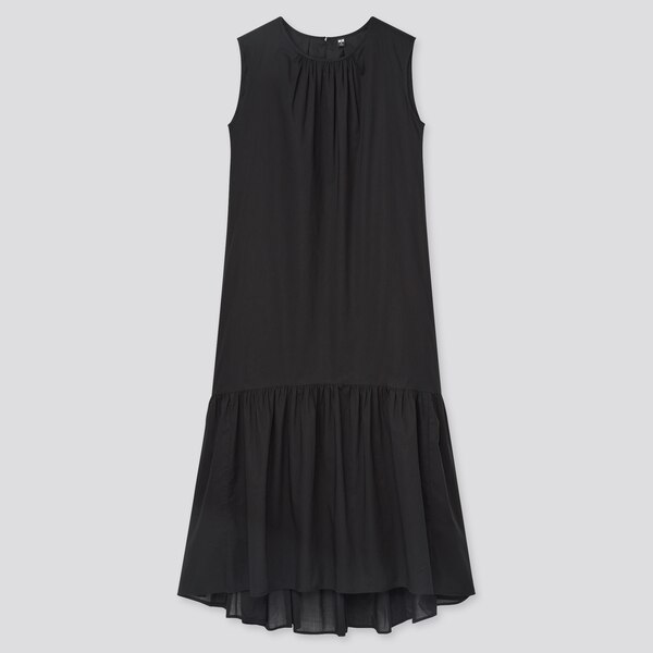 コットンティ�アードワンピース（ノースリーブ）
