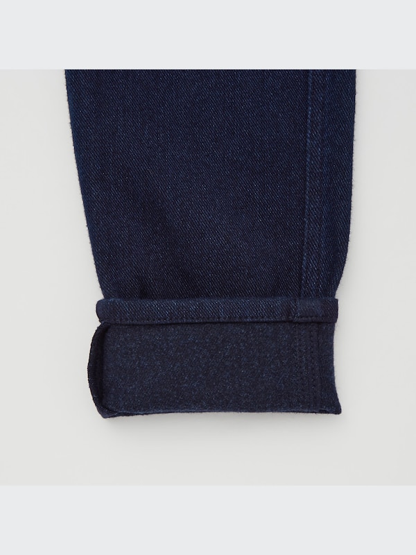 ヒートテックウルトラストレッチデニムレギンスパンツ（丈長め76cm）